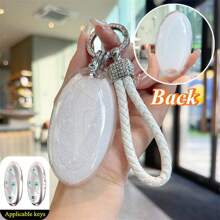 1pc TPU Smart Key Fob Cover, Fit For Ioniq 6, Grandeur GN7, KONA 2023-2024 Keyless Entry Vehicles Accessories