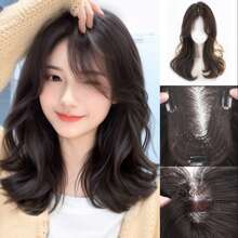 No Need To Wear A Hair Net Wig For Women, Fluffy Curly Hair On The Top Of The Head, Thin Hair Growth, White Hair Cover, Full Head Cover