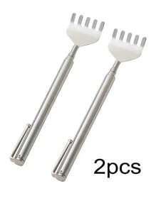 Portable Stainless Steel Back Scratcher And Massager Tool Set For Home Use