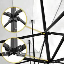 Carpa toldo plegable con paredes tamaño 3x45 metros lona impermeable resistente para exteriores protección contra sol y lluvia fácil instalación desmontable portátil ideal eventos jardín terraza camping fiestas reuniones uso comercial multifuncional durable accesorios toldos - Blanco - Ver 10