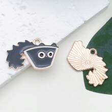 10pcs Zinc Alloy Black Cat Pendant DIY Necklace Earrings Bracelets Accessories Pet Keychain Pendant Charm Jewelry