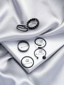 6 Stücke/Set europäischer und amerikanischer Stil durchbrochener verdrehter Fingerring