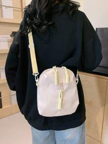 Bolso de mano grande de capacidad para vacaciones en la playa, bolsa de cosméticos portátil de malla transparente, bolsa de almacenamiento, bolso cruzado de moda.