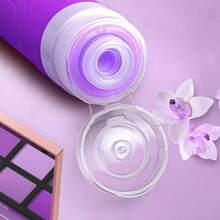 Toiletries Bottles Certified 3 Oz Leak-Proof Silicone Containers Shampoo, Conditioner, Easy To Squeeze And Portable, Travel Essentials (Pack Of 4) Black - 紫色 - 查看 2