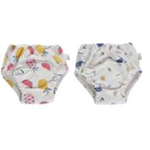 3 pièces Couches en tissu souples et mignonnes avec imprimé de fruits, réutilisables et lavables, culottes d'apprentissage pour bébé, convient aux nourrissons et bambins de 9 mois à 3 ans, pour filles et garçons en cours de propreté