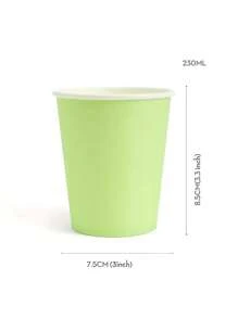 50pcs Disposable Party Paper Cups, Multicolor Paper Drinking Cups For Water, Juice, Coffee Or Tea, Suitable For Weddings, Parties, Picnics, BBQs, Travel, Birthdays And Events