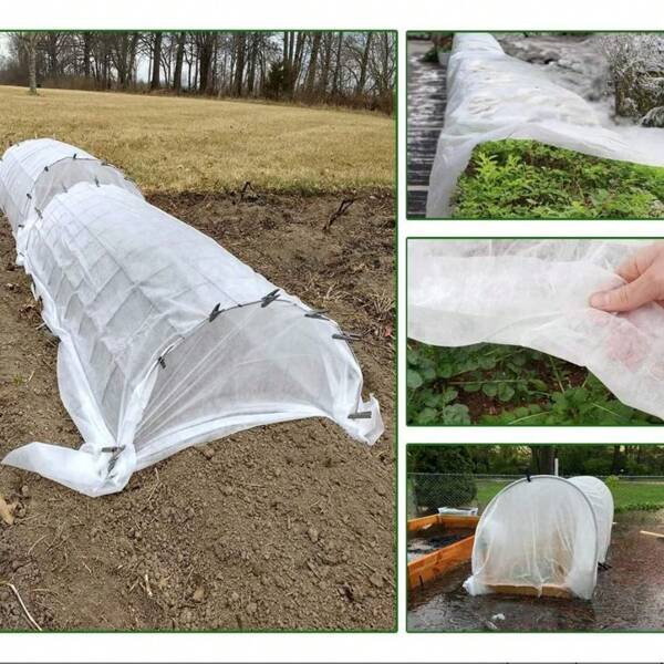 1 stuk winterplantenkoudebestendige doek, ademend, hydraterend en insectenwerend PP-afdekvlies voor landbouw, niet-geweven doek voor het kweken van fruit- en groenterijstzaailingen