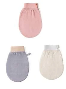 2 chiếc Găng tay tắm tẩy tế bào chết màu ngẫu nhiên, Găng tay tẩy tế bào chết đơn giản cho phòng tắm Trang trí phòng tắm tại nhà Trang trí mùa thu Trở lại trường - Nhiều màu - Xem 15