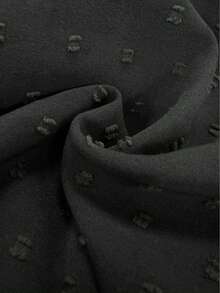 新款时尚女士系带长袖连衣裙，优雅休闲日常穆斯林连衣裙，新年连衣裙 - 黑色 - 查看 5