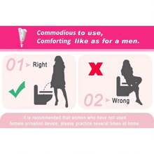 Orinal para mujer, botella portátil para orinar, embudo para orinar de pie para mujeres, dispositivo para orinar de pie para acampar, exteriores, senderismo, adecuado para mujeres embarazadas, orinal de emergencia para baños de mujeres en viajes al aire libre.