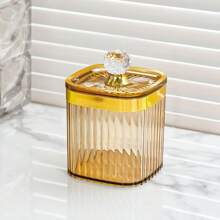 1pc/4pcs Custom Storage Jars, Personalized Custom Plastic Storage Jars, Minimalist Transparent Moisture-Proof Sealing Boxes, Suitable For Kitchen Storage Boxes, Spice Storage Boxes, Cleaning Swab Storage Boxes, Minimalist INS Style, High-Quality Storage Jars, Family Storage Classification, Home Decoration, Categorized Storage, Cosmetic Storage, Gifts For Mom, Gifts For Him.