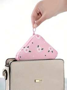 حقيبة تخزين متعددة الأغراض مقاومة للماء بتصميم كرتوني لطيف قطعة واحدة - حقيبة تخزين كبيرة السعة للفوط الصحية وحقيبة تخزين مستحضرات التجميل وحقيبة أقلام ومحفظة وحقيبة تخزين القرطاسية (موضع الطباعة للنمط غير ثابت)، تصميم بوهو فيبز (قطعة واحدة، قطعة صغيرة، لون عشوائي)، حقيبة تخزين لعيد الأضحى