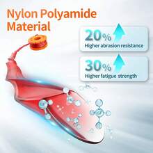 6pcs Compatible WORX WA0010 Trimmer Line Spool Grass Cutting Line Spool For WG150 WG151 WG152 WG157 WG160 WG160.1 WG175 WG180 - Orange - View 4