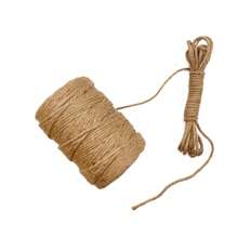 1/2 pezzi 100 metri corda di iuta naturale resistente, corda per arti, mestieri, confezione regali, giardinaggio, legatura di piante di pomodoro, florovivaismo, imballaggi, decorazione