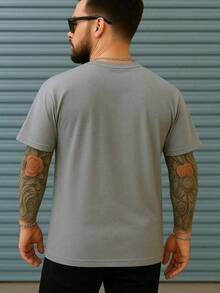 Camiseta Rodeio Country Masculino 100% Algodão Agro Made in Roça Camisa Estampada Fazenda - Cinza - Visão 2