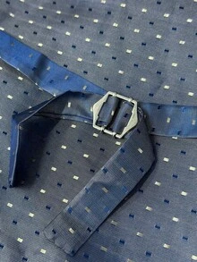 3 piezas Conjunto de traje a cuadros para hombre, que incluye chaqueta, chaleco y pantalones, de estilo minimalista y de moda, para uso casual diario - Gris - Ver 7