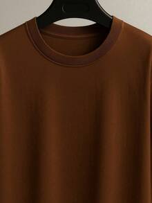 Men's Rodeo Country T-Shirt 100% Cotton Agro Made In Roça Printed Shirt Farm - 鏽棕色 - 查看 3
