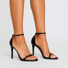 Royalz Snake Paola High Heel Sandal With Black Strap - màu đen - Xem 3