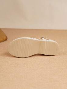 Damen Minimalistische Ankle Band Espadrille Schuhe, bohemischer Urlaubsstrand mit Kunstleder Metallschnalle, roter Veloursleder, Jutesohlé, geeignet für Strand, Hochzeit, Urlaub, Party, Innen- und Außenbereich, ganzjährig - Aprikosenfarben - Übersicht 9