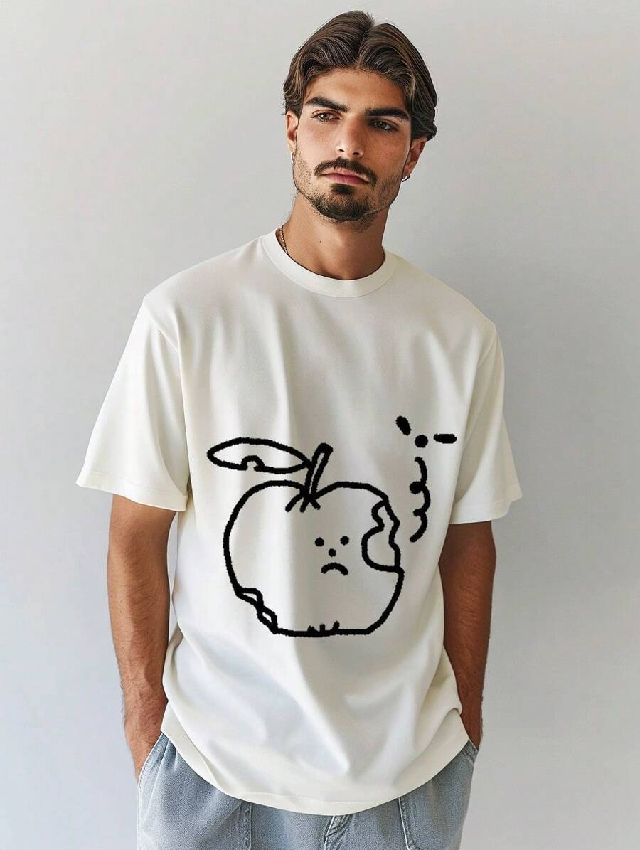 The Best Gift For Father's Day, Comfortable, Fashionable, And Comfortable To Wear Clothing, Is A Perfect Gift For Fathers  Summer    Loose - White - View 1
