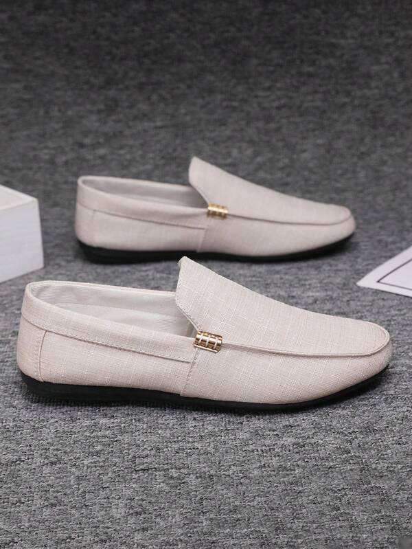 Summer Fashion Niche Slip-On Casual Breathable Outdoor Loafers, Men Slouchy Shoes Chic Autumn
