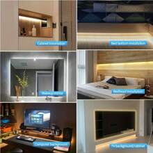 Tira de luces LED COB con control de gesto por sensor, RA90, 5V USB, cinta flexible, alta densidad, regulable, para decoración de luz de fondo de TV, espejos, etc.
