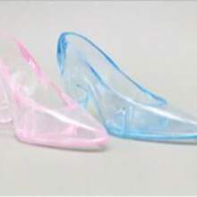 6pcs Mini Plastic Crystal Shoes, 3.5" Clear High Heels Decor, Fun High Heel Figurines For Decoration, Suitable For Wedding, Birthday Party, Desktop Decor, Adult Gift - Multicolor - View 3