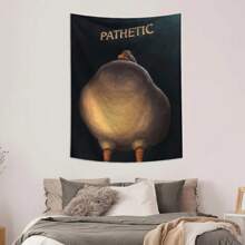 1pc Abstract Duck Print Tapestry, Polyester Wall Hanging Decor For Living Room, Bedroom, Office, Party Decoration, Rectangular Kitchen Wall Hanging With Drapes, Includes 3 Wall Nails And 2 Clips