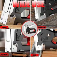 Grapadora para tapicería, de alta resistencia, grapadora manual para madera, manualidades, clavos para enmarcar, alfombras, paredes, cercas, muebles, construcción, lienzo, tela, bricolaje y uso profesional.