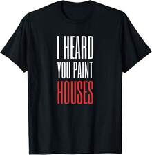 Escuché que pintas casas, camiseta. - Negro - Ver 1