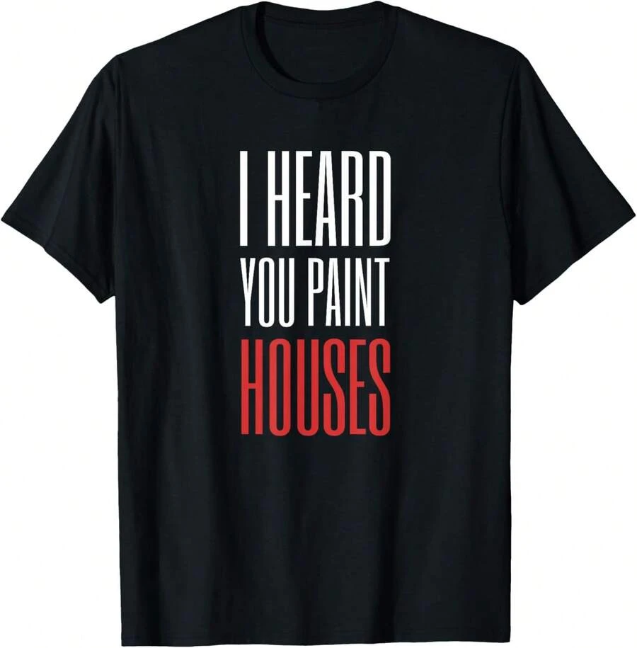 Escuché que pintas casas, camiseta. - Negro - Ver 1