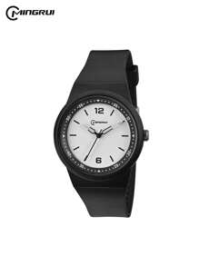 MINGRUI Nuevo reloj de moda para niños, de estilo ombre con colores de caramelo, reloj de niña, regalo para niños, resistente al agua 3ATM, estilo de campus escolar