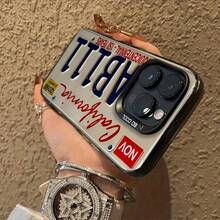 Una funda elegante para teléfono no incluye un cordón ni un soporte. Funda para teléfonoóvil con diseño de placa de matrícula de Nueva York, diseñcon el horizonte de la ciudad y letras llamativas, adecuada para los modelos 16, 15, 14, 13, 12 y 11 Pro, fabricada en material TPU y ofrece protección a prueba de golpes. para entusiastas de los viajes, regalo para amigos, familiares, cumpleaños, días festivos y ocasiones especiales. - Blanco - Ver 4
