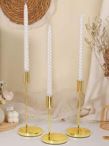 1pc/3pcs Alloy Candelabra Metal 5-Arms/3 Arms Candle Holders Home Wedding Ornament Candlesticks Event Candle Stand Table Centerpiece, Home Decoration