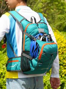 Mochila ligera para ciclismo, outdoor, senderismo, camping, escalada, montañismo, viaje, con sistema de hidratación, mochila de día para hombre