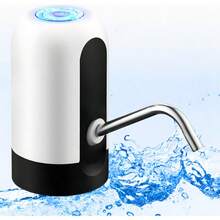 Dispensadores de agua eléctrico bomba garrafón recargable USB dispensador portátil parabotellas agua hogar oficina cocina tecnología moderna fácil uso transporte limpieza eficiente - Blanco - Ver 1