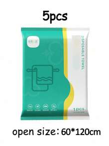 便携式一次性浴巾，更大更厚，独立包装，柔软亲肤，舒适，吸水性强，适合商务旅行、居家、健身房、办公室、度假和露营，毛巾，浴巾，身体清洁毛巾 - 白色 - 查看 13