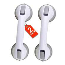 2pcs Shower Handle Bathtub And Shower Handrail Suction Rod Handle Disabled Elderly Safety Bathroom Bathtub Handle - Balance Assist Only Applicable To Tiles, Glass And Hard Plastic Bathroom Accessories Bathroom Tools - Multicolor - View 1