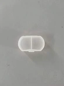 1 pièce Boîte à pilules de poche portable, organiseur plastique super compact à 2 compartiments pour ranger les médicaments, la médication quotidienne et les voyages