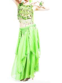 2 Pieces Dance Costume Adult Female Belly Dance Performance Costume National Stage Performance Costume Suit