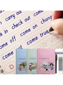 1 Book, With 1 Pen And 5 Pen Cores+1 Pen Holder, English Handwriting Exercise Book, Including Writing Tools, English Calligraphy Letters, And Reusable Words. Lexueheng Water Practice Book, College Entrance Examination, High School Student Full Score Essay