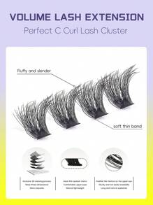Lash Clusters Natural Individual Lashes432/216Pcs Wispy Cluster Eyelash Extensions D Curl Lash Extension Volume Cluster Lashes (30D 40D 50D 60D 80D 100D Mixed, 10-16MM) Extension Dramatic Eyelash Extensions Eyelashes Clusters.Wedding Bride Makeup Tools