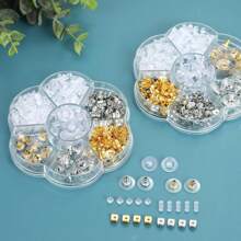KMEOSCH 1Set Earring Backs For Studs, 7 Styles 500PCS Earring Backs For Studs, Clear Plastic Hypoallergenic Metal Rubber Silicone Earring Backs Bullet Clutch Stoppers Replacement Kits For Fish Hook Earring Studs Hoops DIY Jewelry Making Accessories