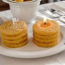 4 Pcs Cookie Soy Wax Candle Set | Coffee Milk Dessert Display | Handmade Cream Icing Decor | Cafe Ambiance Gift Box