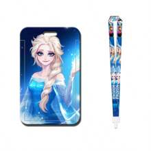 1pc Anime Frozen Princess Series Card Holder For Bus Pass Student ID Campus Card Access Card Badge Lanyard Back To School Student Supplies For Women Wallet Mini Wallet Purse Wallet School Supplies Card Wallet