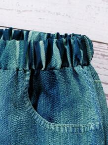 Summer Young Girls Heart Design Casual Pants (Not Denim)