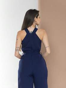 Tailored Overalls M3094 - Navy Blue - View 7