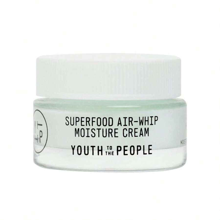 Youth To The People Superfood Air-Whip Moisture Cream - Kale + Green Tea Face Moisturizer, Hydrates Up To 48HR For Plump, Glowing Skin, Formulated With Hyaluronic Acid, Non-Greasy, For All Skin Types - 2 Fl Oz (Pack Of 1) - View 1