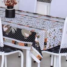 Oxford Tablecloth Rectangular Polyester Plain 4 To 12 Seats Living Room Kitchen Dining Luxury Modern Washable Premium Fabric - 深灰色 - 查看 2