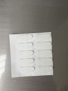 10/20/30件眼镜鼻托材料、自粘鼻托板、眼镜和太阳镜鼻托垫、眼镜配件 - 黑與白 - 查看 14